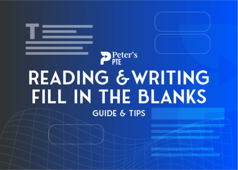 Reading Writing Fill in the Blanks Guide Tips Peter's PTE