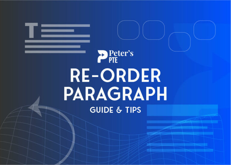 Reorder Paragraph Guide Tips Peter's PTE